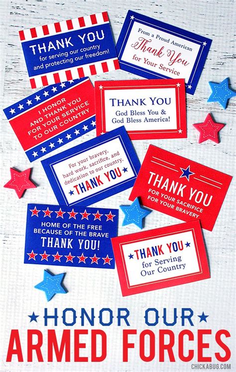 thank you veterans cards printable