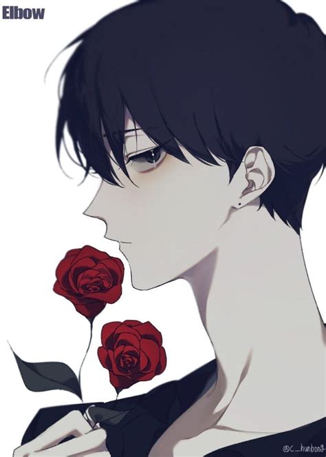 Anime Boy Holding Flowers Wallpapers Wallpaper Cave