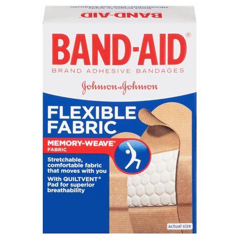 Johnson And Johnson Band Aid Flexible Fabric Adhesive Bandage Adhesive