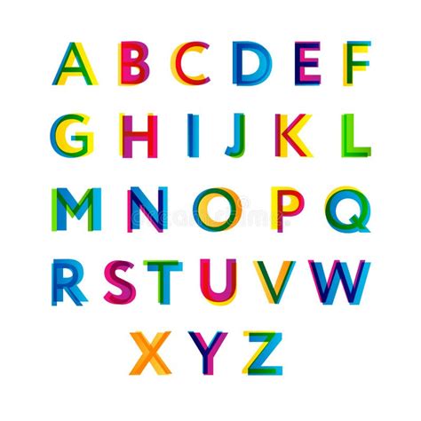 Abc Colorful Alphabet Stock Illustration Illustration Of Character