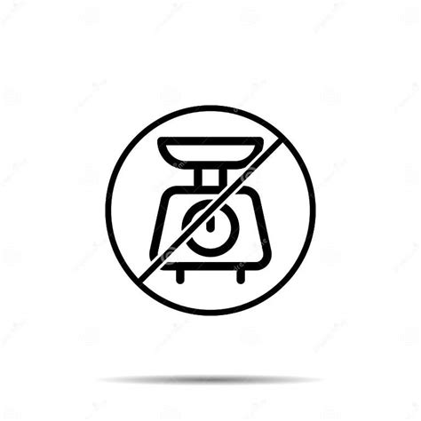 No Weight Icon Simple Thin Line Outline Vector Of Laundry Ban