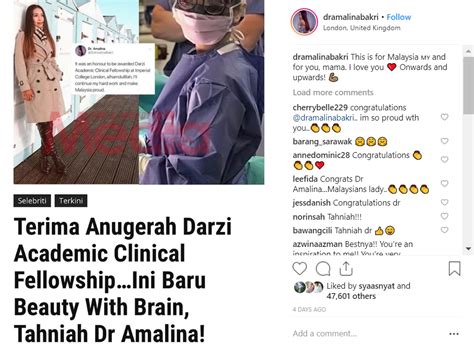 Nur amalina, we would not have known about the case and the donations from malaysians that made it possible for her to come here for treatment dr. Dr Amalina Bakri Terima Anugerah 'Darzi Fellowship', Ingin ...