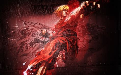 1920x1080px 1080p Free Download Ken Street Fighter Video Games Ryu Blonde Hair Clouds