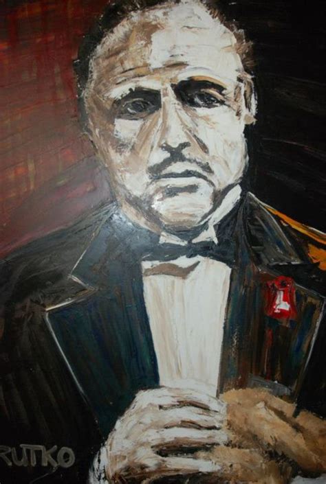 The Godfather Oil Painting Painting By Rutko Artmajeur