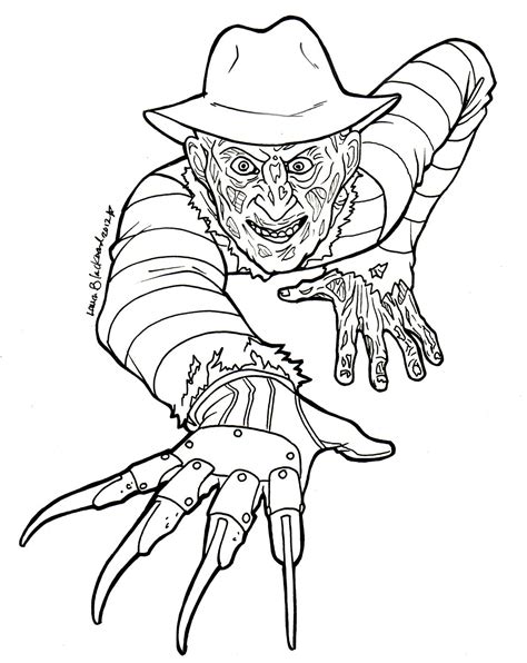 Freddy Krueger Coloring Pages To Print And Color