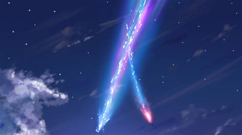 Download 1366x768 Kimi No Na Wa Sky Clouds Your Name Wallpapers For