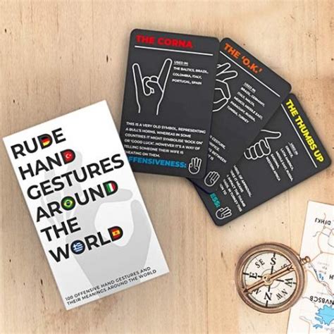 Rude Hand Gestures Cards From Around The World Love My Ts