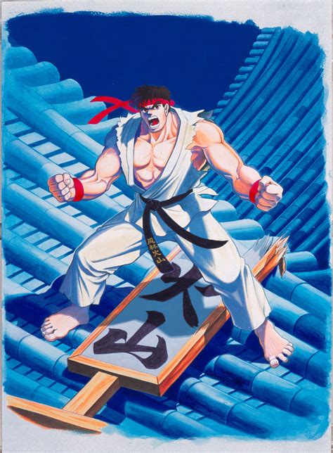 Ryu Character Concept Art Images Street Fighter Ii Museum