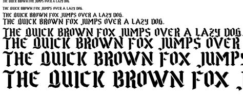 Goth Stencil Font