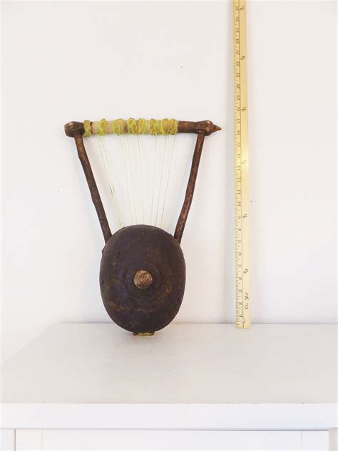 antique kenyan nyatiti african instrument primitive string instrument kenya africa boho tribal