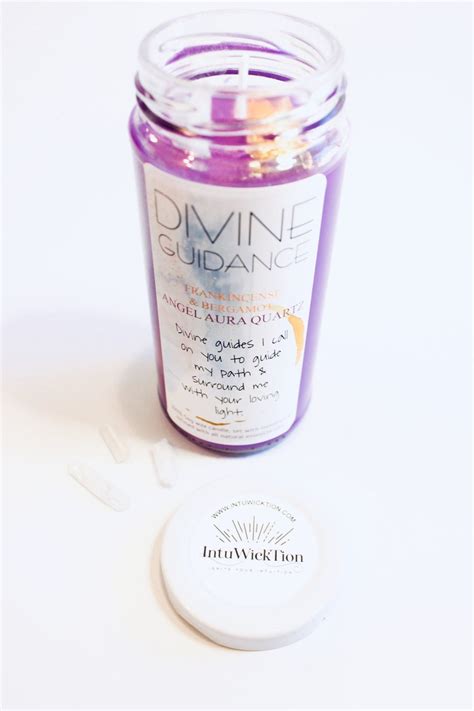 Divine Guidance Ritual Candle Meditation Candle Purple Etsy