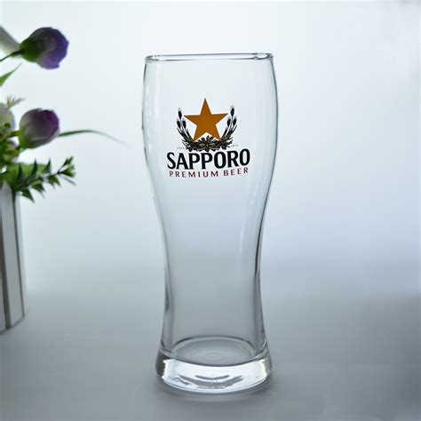 Factory Supply Various Designs Custom Logo Beer Glass Promotional Sublimation Pilsner Glass