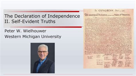 Declaration Of Independence 2 Self Evident Truths Youtube