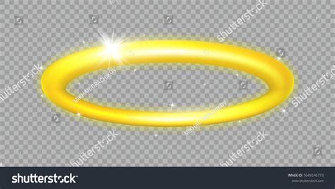 Golden Halo Angel Ring Angelic Nimbus Stock Vector Royalty Free