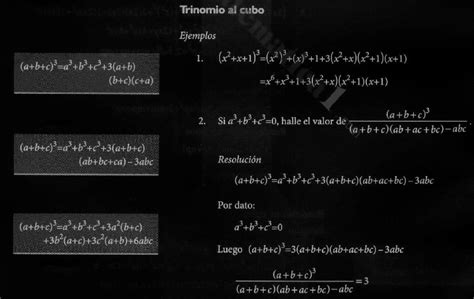 Trinomio Al Cubo FÓrmulas Ejemplos Y Problemas Resueltos De Productos