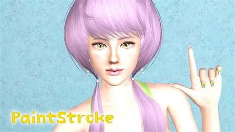 Butterfly`s Very Modern Hairstyle Retextured By Katty For Sims 3 Sims