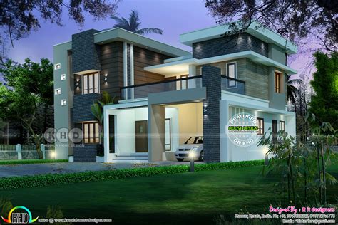 Modern Kerala Home Design Sq Ft Kerala Home Design And Floor