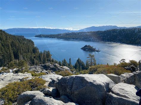 Photo Of Fannette Island In Lake Tahoe Within Emerald Bay State Park