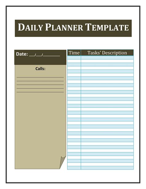 Free Planner Template