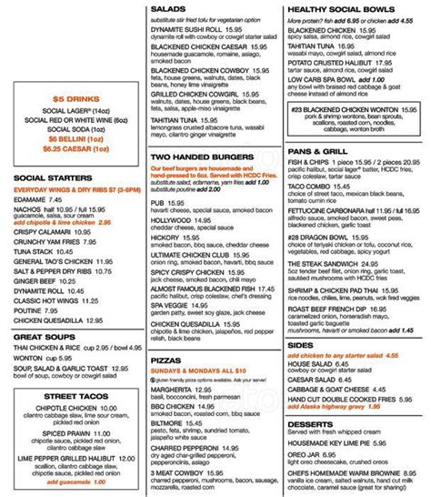 Browns Social House Nutrition Facts - roamtips