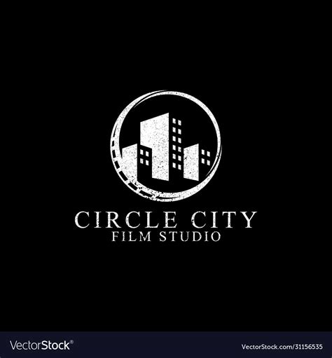 Circle City Film Studio Logo Designs Film Logo Vector Image