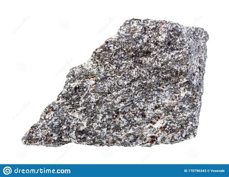 Unpolished Nepheline Syenite Rock Isolated Stock Image Image Of