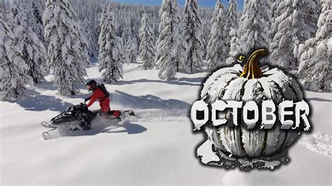 Snowmobiling In October First Ride Youtube