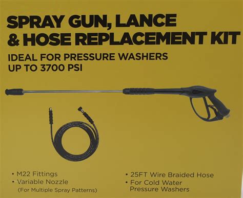Spray Gun Lance And Hose Replacement Kit For Pressure Cleaners Aspel