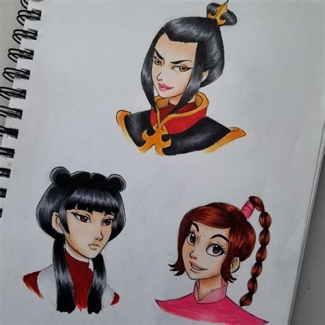 Fire Nation Girls By Alexism96 On Deviantart