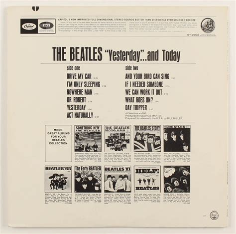 Vintage 1967 The Beatles Yesterday And Today Vinyl Record Album