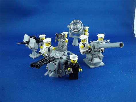 Naval Anti Aircraft Crew Front L R Bofors 40mm 4in Gun B Flickr