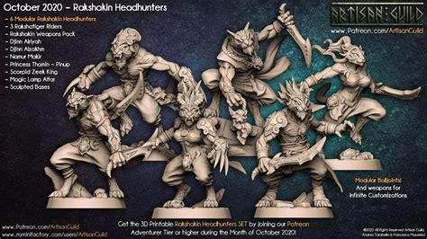 Catfolk Dnd Miniature Tabaxi Warrior Miniatures For Tabletop Games Like