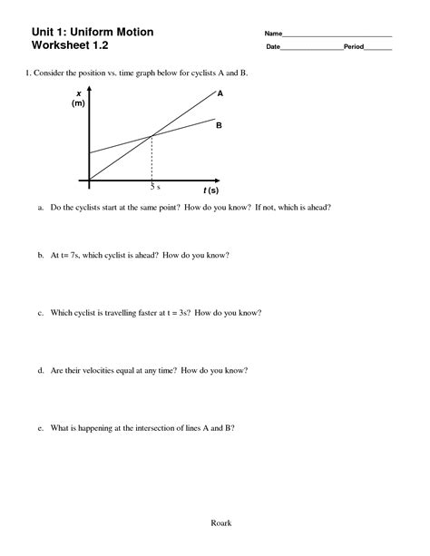 Some of the worksheets displayed are distance vs time graph work motion graphs mathematics linear 1ma0 distance time graphs distance speed and . 14 Best Images of Velocity And Acceleration Worksheets ...