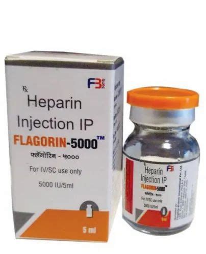 Fb Heparin 5000 Iu Injection 25 Box At Rs 50unit In Navsari Id