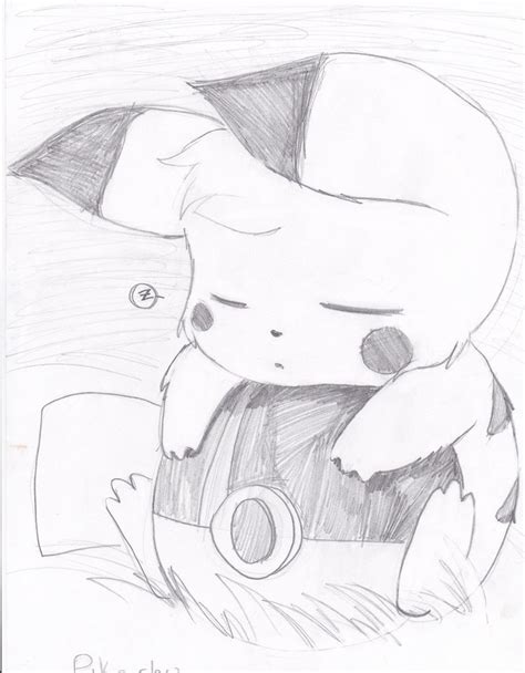 Pikachu Pencil Drawing At Getdrawings Free Download