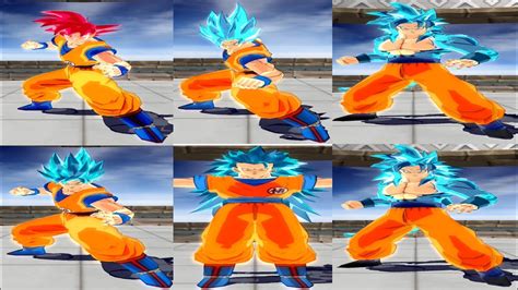 Goku All Ssgss Transformations Dragon Ball Z Budokai Tenkaichi 3