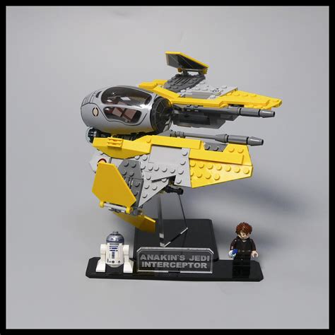 Acrylic Display Stand For Lego Anakins Jedi Interceptor 75281 Laser
