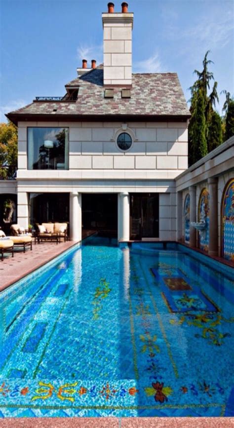 Luxury Homes And Estates With Pools Luxurydotcom Via Houzz Luxury