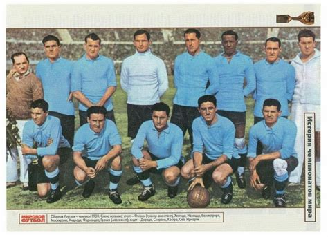 Uruguay Team Group At The 1930 World Cup Finals Selección Uruguaya