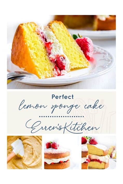 Lemon Sponge Cake Errens Kitchen