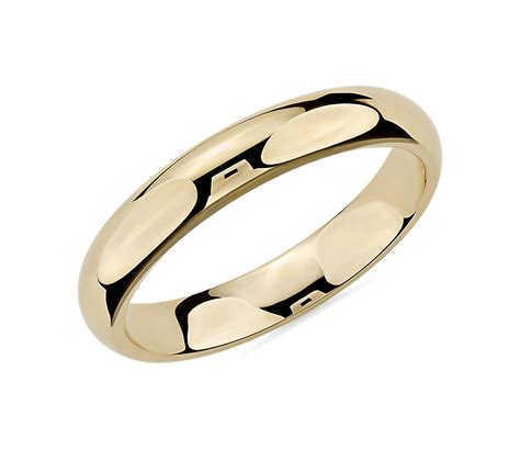 Maybe you would like to learn more about one of these? Comfort Fit Wedding Ring in 14k Yellow Gold (4mm) | Blue Nile