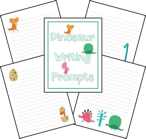 Printable Dinosaur Writing Prompts And Journaling Pages Farmers Wife