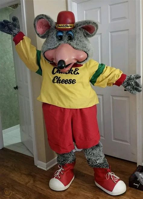Chuck E Cheese Costume Showbiz Pizza Cec Walkaround Mascot 92 10 Era
