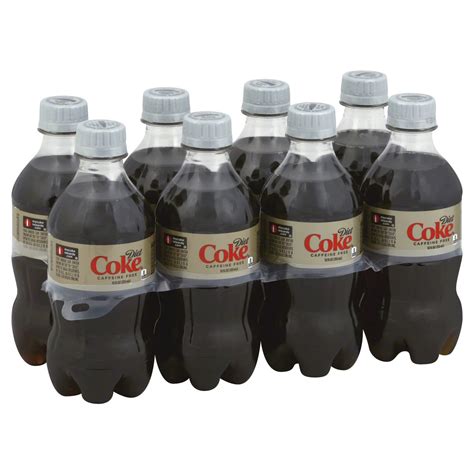 coca cola diet caffeine free coke 12 oz bottles shop soda at h e b