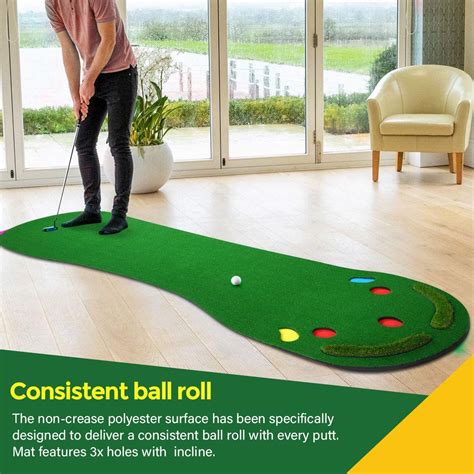 Home Golf Putting Mat Putting Green with Slope Golf 