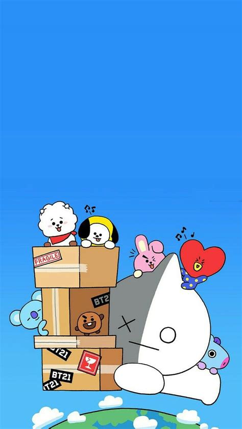 Iphone Background Wallpaper Mobile Wallpaper Bts Chibi Anime Chibi