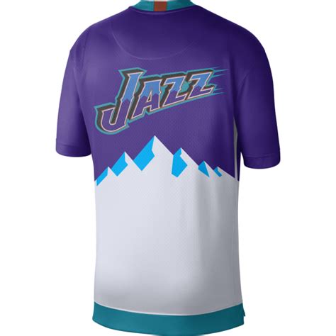 Nike 19 Hardwood Classic Utah Jazz Mountain T Shirt Rudy Gobert Tightr