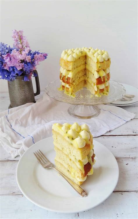 Passion Fruit White Chocolate And Coconut Layer Cake Domestic Gothess