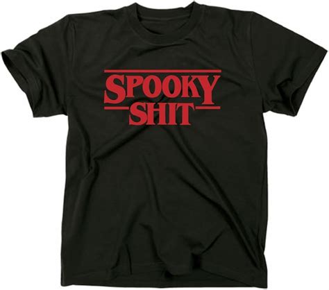 Styletex23 Spooky Shit Funny T Shirt Upside Down Uk Fashion