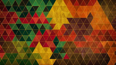 Wallpaper Abstract Symmetry Yellow Triangle Pattern Texture